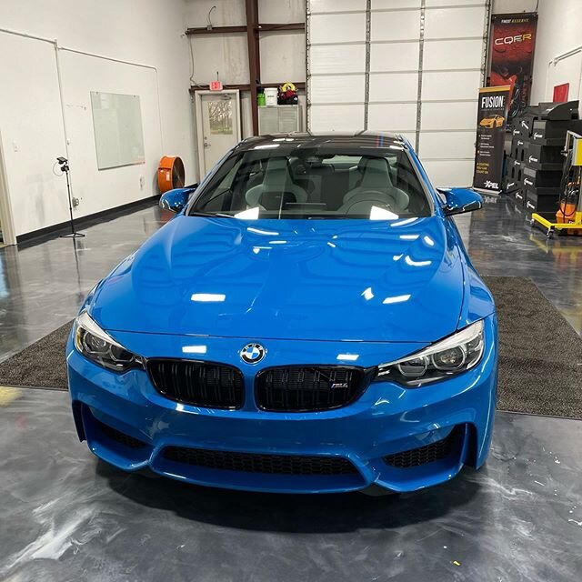 Laguna Seca Blue M4 Heritage 1/750. Came in for some @xpel paint protection film on the roof! Thank you again to our friends at @luxe.lightwrap