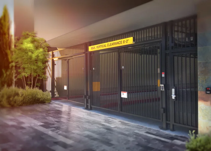 Folding Gate Commercial Building