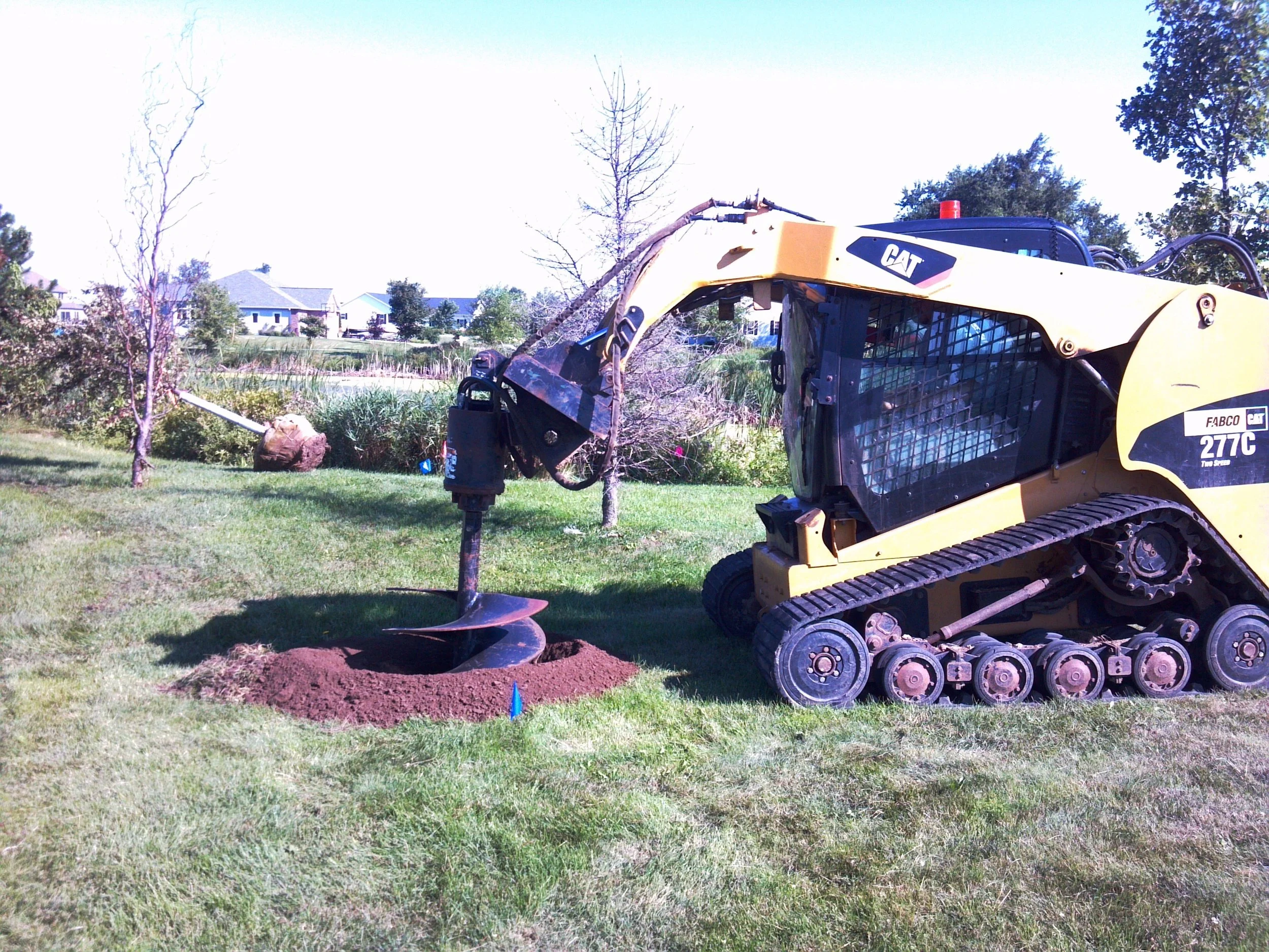 Landscaping can be completed much more quickly with the right equipment