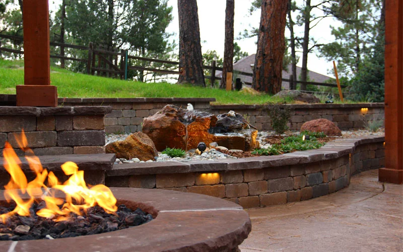 A new hardscape installation takes on an added element of interest with appropriate lighting. Low-voltage lights allow you and guests to navigate the area safer after dark, too.