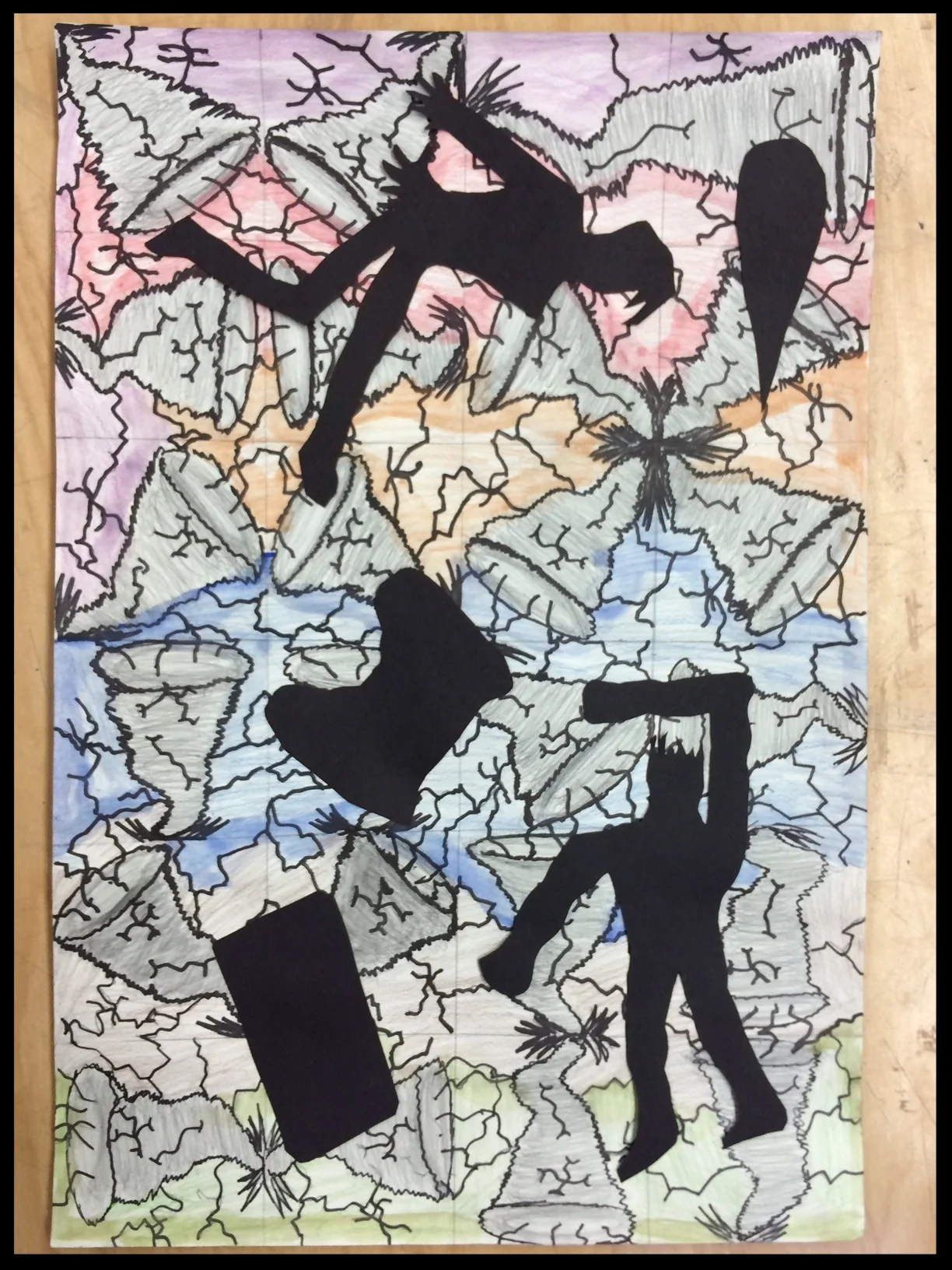 Layered Self-Portraits (Middle Grades)