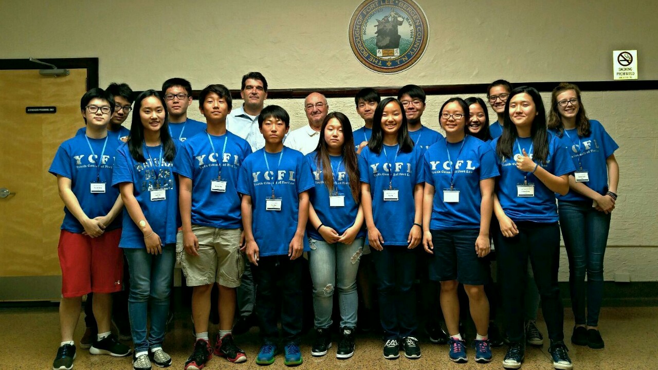 YCFL with the Mayor of Fort Lee 