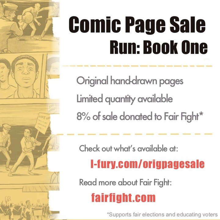 I'm very excited to finally announce this sale. Please check out my website if you're interested in buying an original comic page! 💛 Link in bio
.
.
.
.
.
.
#run #runbookone #comics #sale #originalart #handdrawn #civilrightshistory #civilrightsmoven