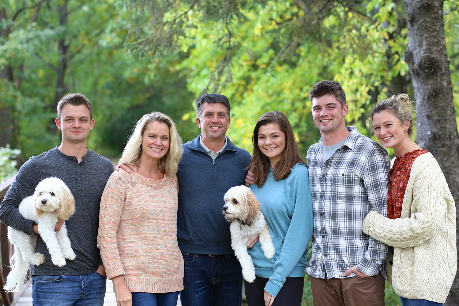 Family Photos with Dogs  |  LaPanta Photography  |  Outdoor Family Photos in Shoreview, Minnesota