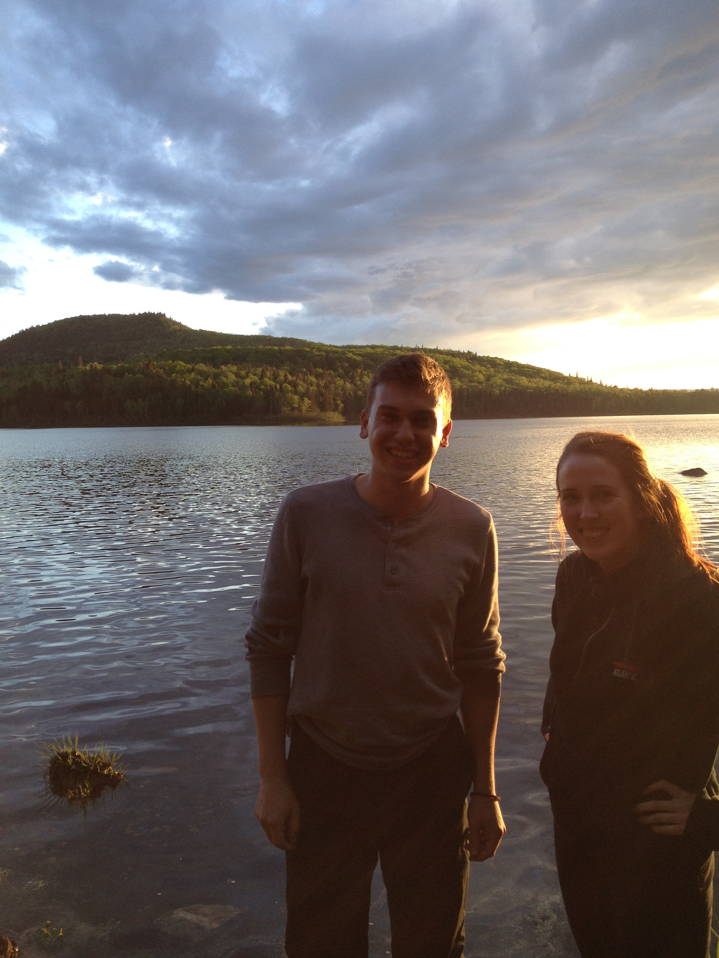 Researchers in the field. Study lakes were visited by our multi-university research team in early June 2016. Sediment cores were collected from each lake’s deep, central basin using a standard approach. In a laboratory, sediments can be dated to provide age estimates (e.g. 1960 AD ± 5 years) and establish a detailed timeline of environmental changes, including the deposition and levels of contaminants such as DDT. Undergraduate students from Mount Allison and University of New Brunswick (Saint John) pictured here at Upsalquitch Lake were active contributors to this project, including both field and laboratory work.