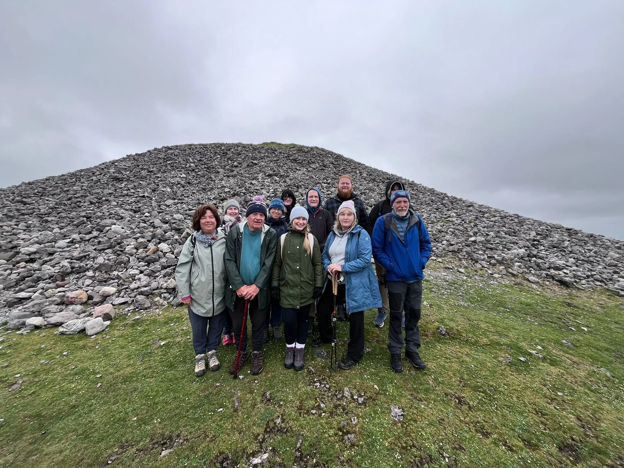 Up on Knocknarea mountain - Maeve's Cairn