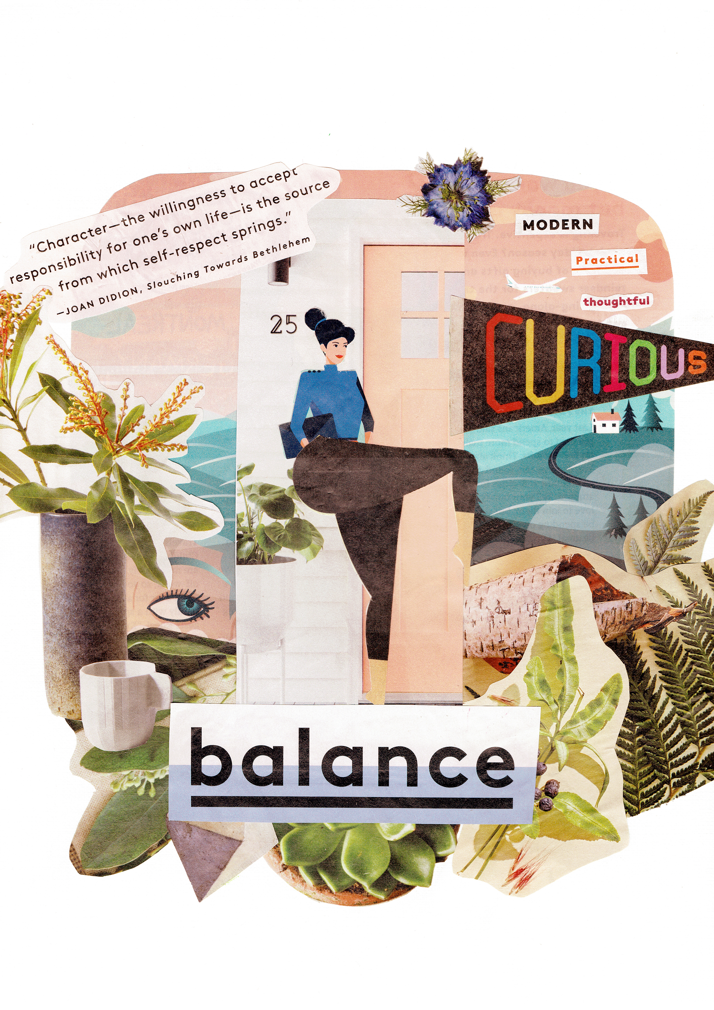 self-portrait collage