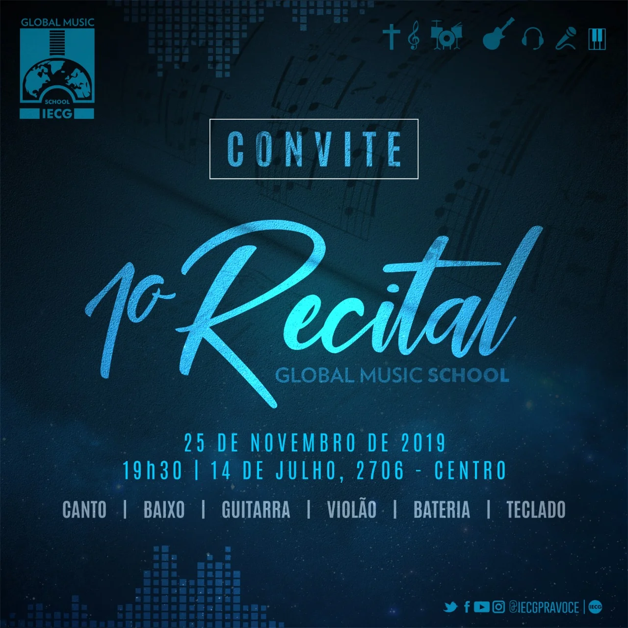 1º Recital Global Music School - 19h30 - IECG Centro