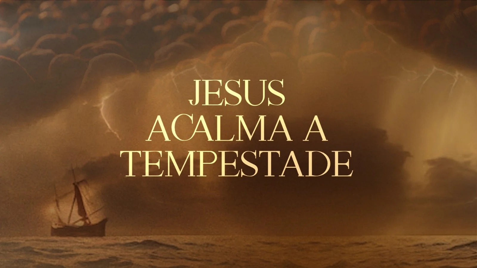 Os milagres de Jesus - Jesus acalma a tempestade - Ap Edmilson