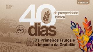  40 Dias de prosperidade bíblica - Os primeiros frutos e o impacto da gratidão - Ap. Edmilson