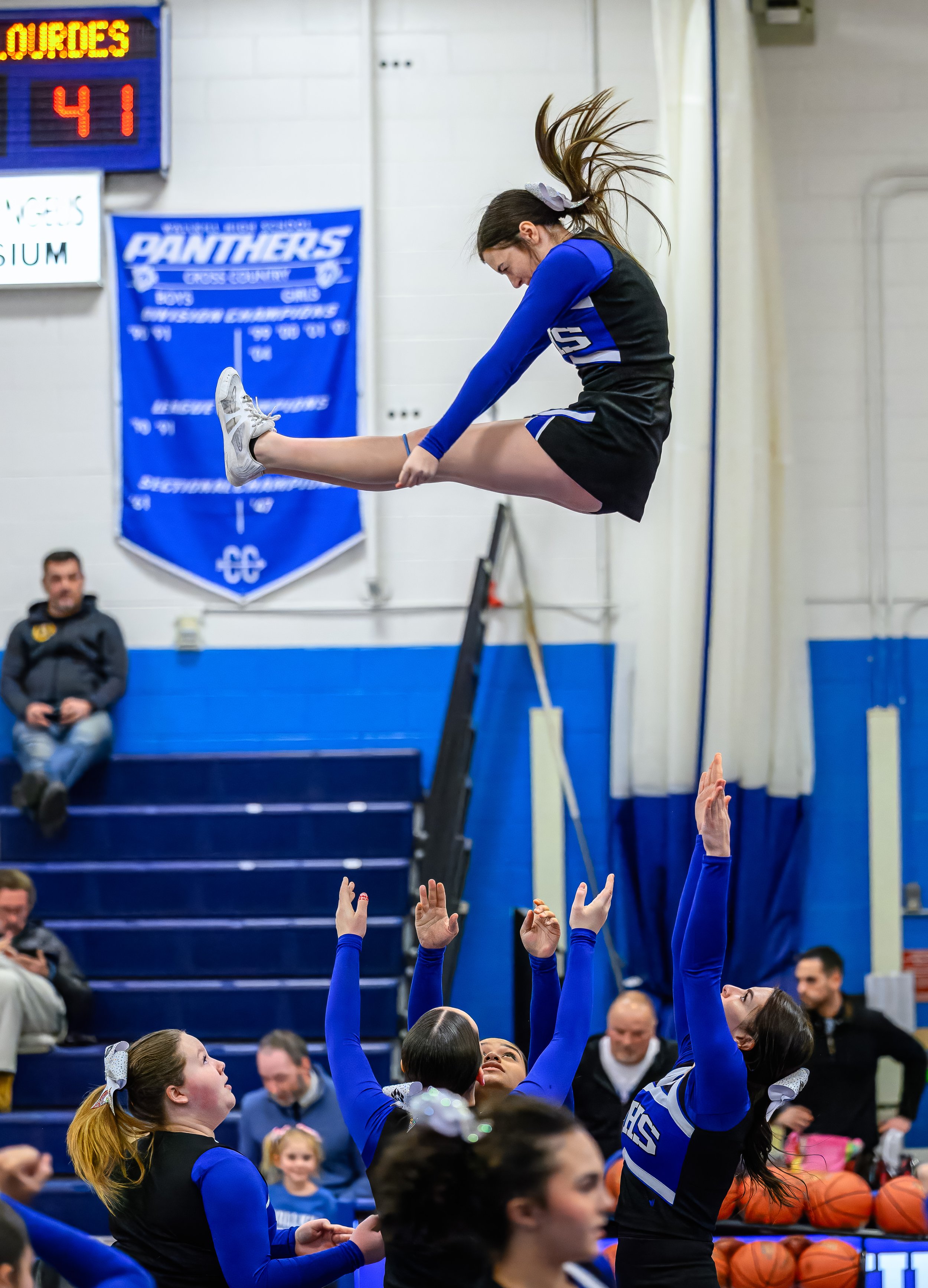 2025-02-07 Spirit Cheer for Boys Varsity Basketball vs. Our Lady of Lourdes-46.jpg