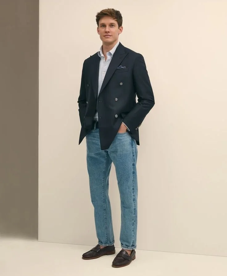 Men's  Classic Fit Stretch Wool Double-Breasted 1818 Blazer.jpeg