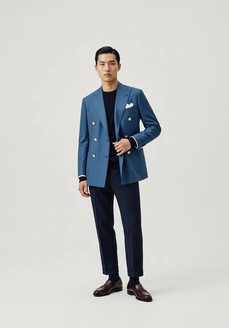 BESPARED _ Navy Double-Breasted Blazer Formal Look.jpeg