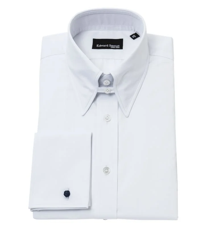 White Tab Collar Shirt with French Cuffs - 15 _ 38cm.jpeg