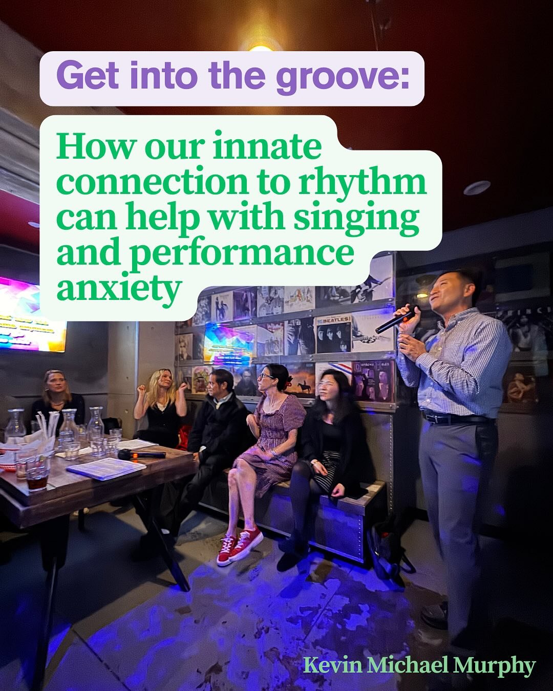Thoughts on the benefits of moving to the music. Also swipe through for some karaoke song ideas.