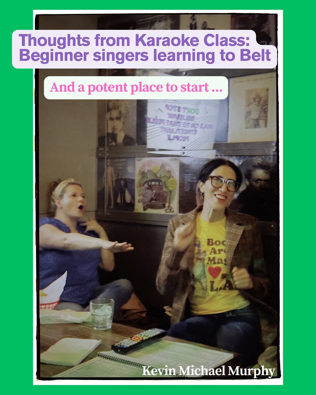 We had a blast this week in Karaoke class. Swipe through for the killer song choices!