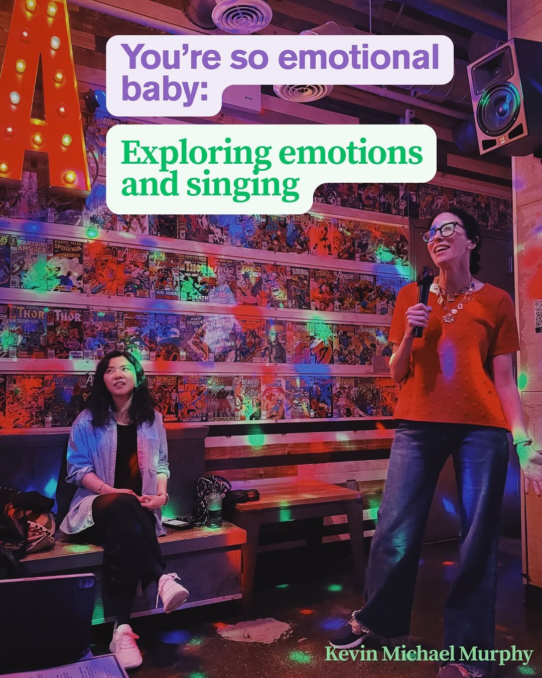 This week&rsquo;s karaoke class! There is much to say about the relationship between emotions, singing, performance, and the brain - but in short, we had a blast exploring singing through this lens. Can&rsquo;t believe there is only one more week of 