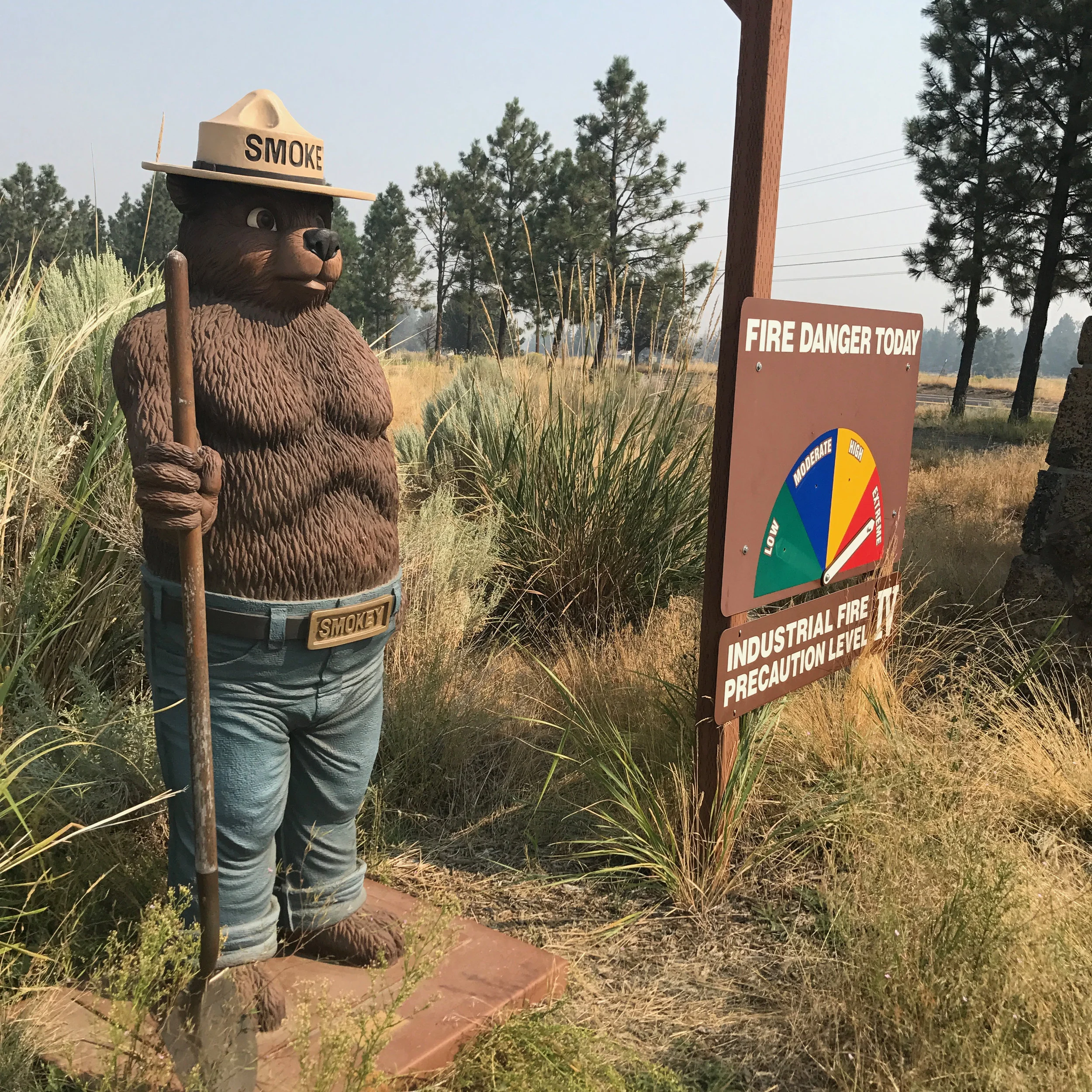 At least the fire danger level is accurate, since the entire state is on fire.