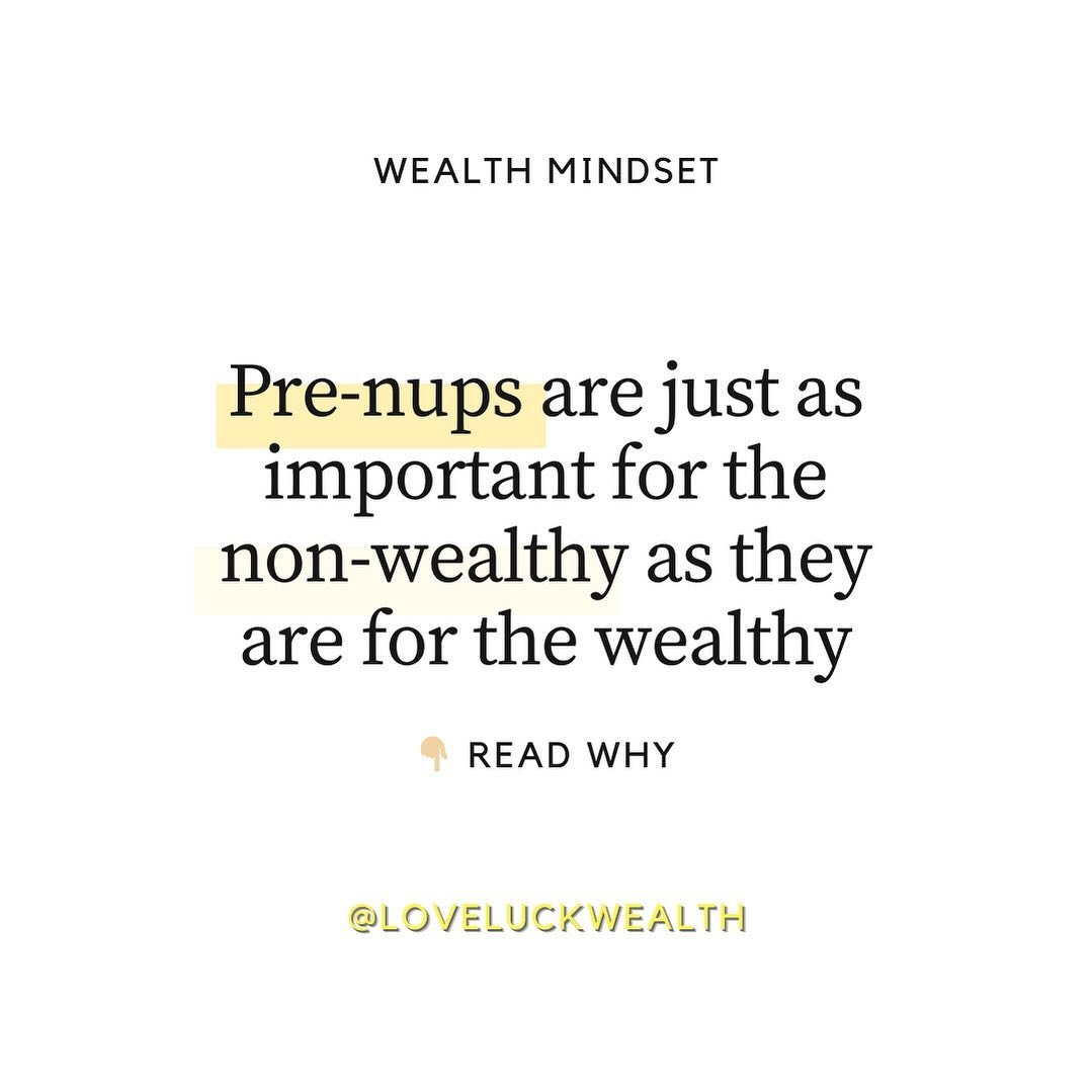 It&rsquo;s never too late to make a pre-nuptial agreement (similar to, a Binding Financial Agreement in Australia). 📃

It&rsquo;s a common misconception that pre-nups are only for the wealthy - to protect their wealth should the relationship end on 