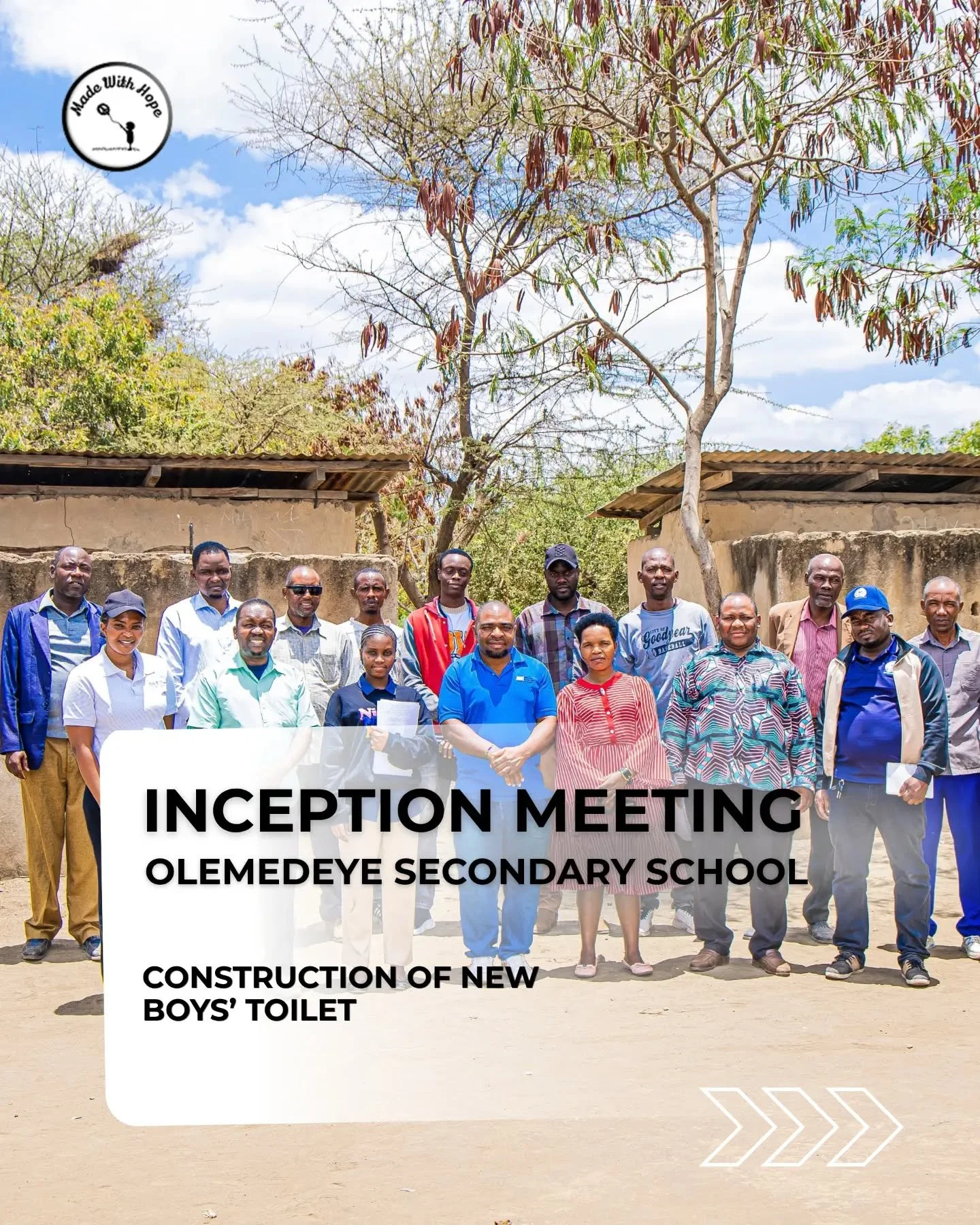 We successfully conducted the inception meeting with the community for the construction of a new boy's toilet at Olemedeye Secondary School.We discussed the project plan, community roles and ownership to ensure sustainability.

We are thankful for th