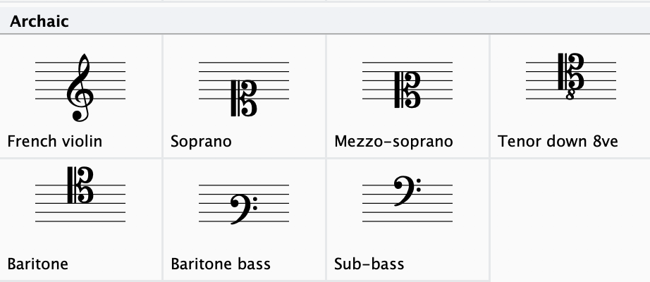 Avoid using these “archaic” clefs unless your vocalists are expecting them