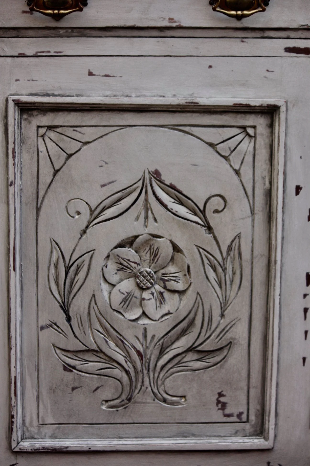 DRESSER GUSTAVIAN SCANDI STYLE FRENCH GREY CUPBOARD SHELVING STORAGE