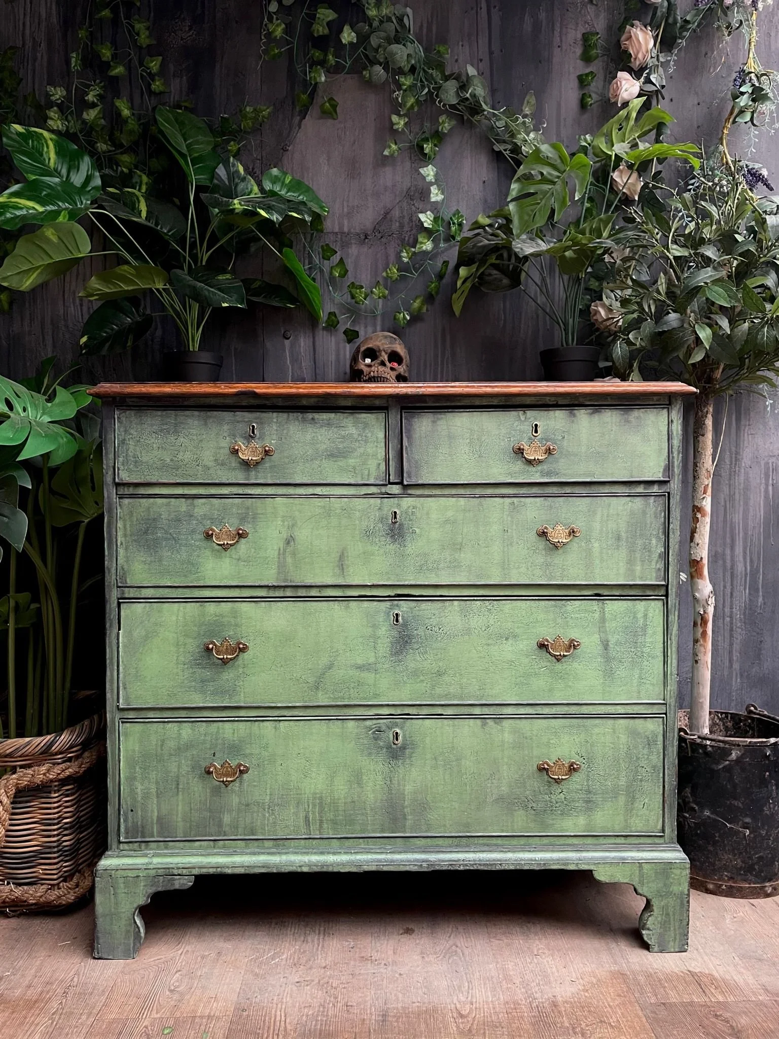 green emerald velvet dress Wilkins Laurel Dresser main image 0