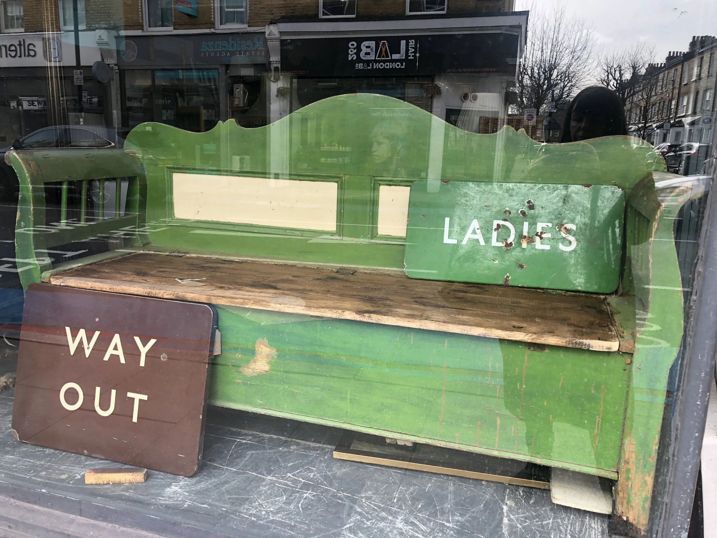 LUTYENS STYLE ORIGINAL EDWARDIAN BENCH LIFT UP SEATING STORAGE