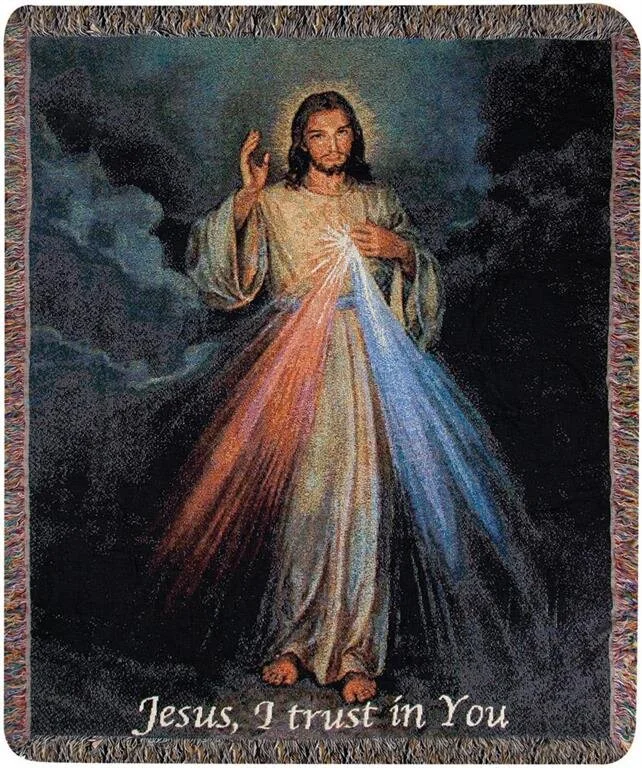 Divine Mercy throw-50" x 60"