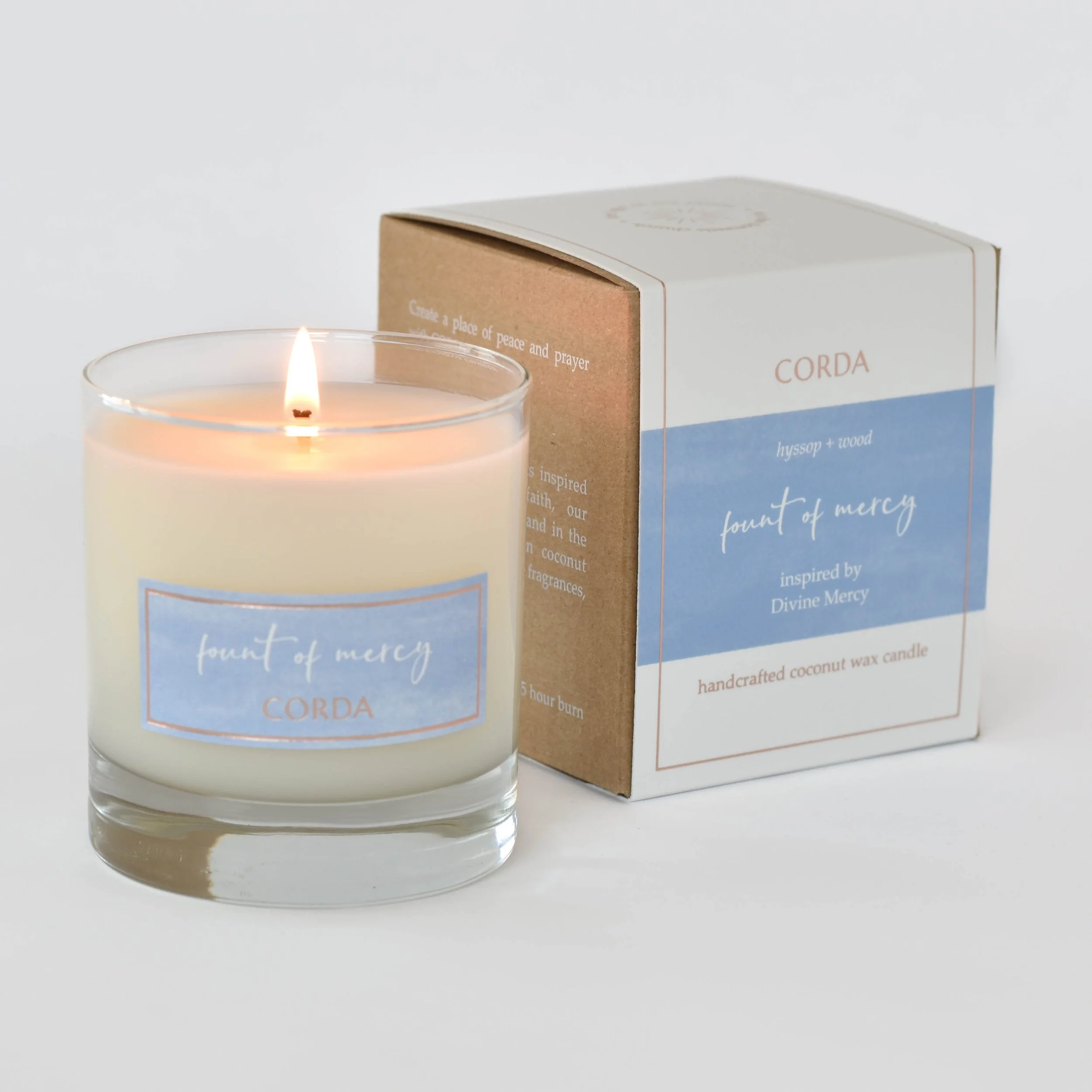 FOUNT OF MERCY (Limited Edition)/Divine Mercy | Hyssop + Wood CORDA Candle