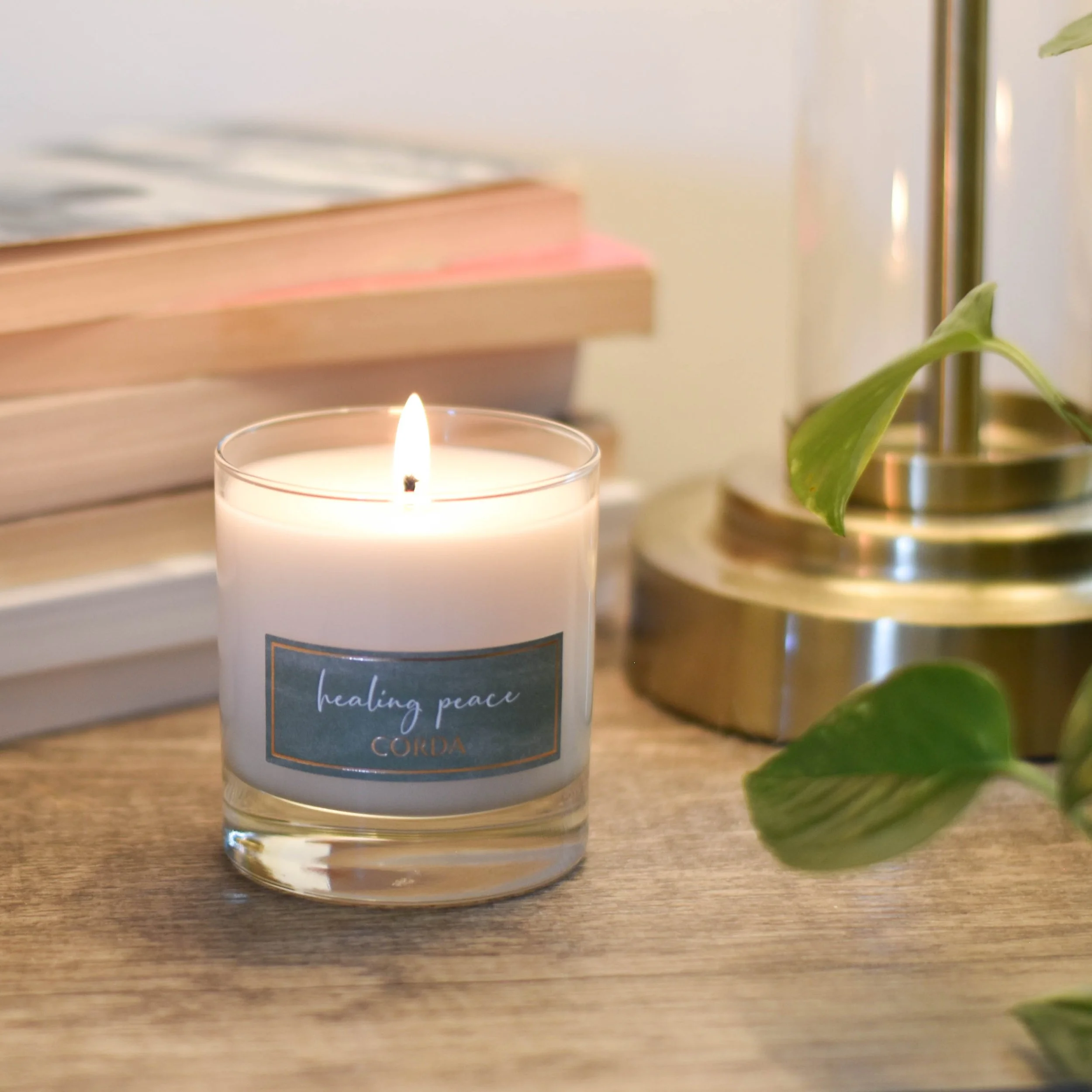 Healing Peace 3 (styled shot) Martin de Porres CORDA candle.jpg