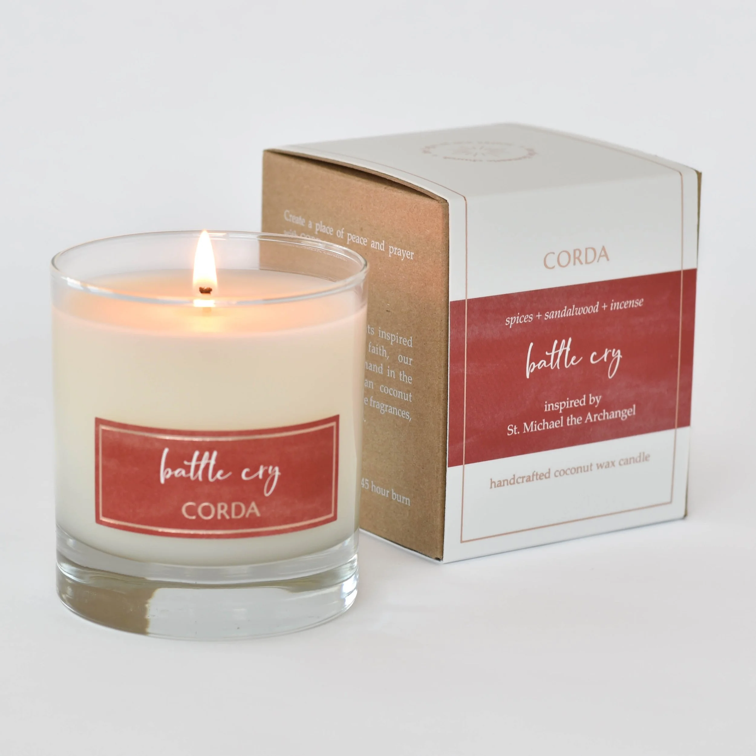 BATTLE CRY/St. Michael the Archangel/Spices + Sandalwood + Incense CODA Candle