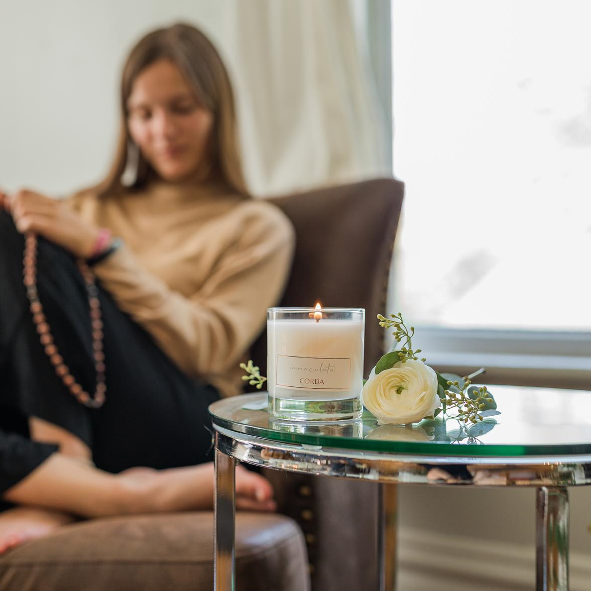 Immaculata 3 (styled shot) Immaculate Conception CORDA candle.png