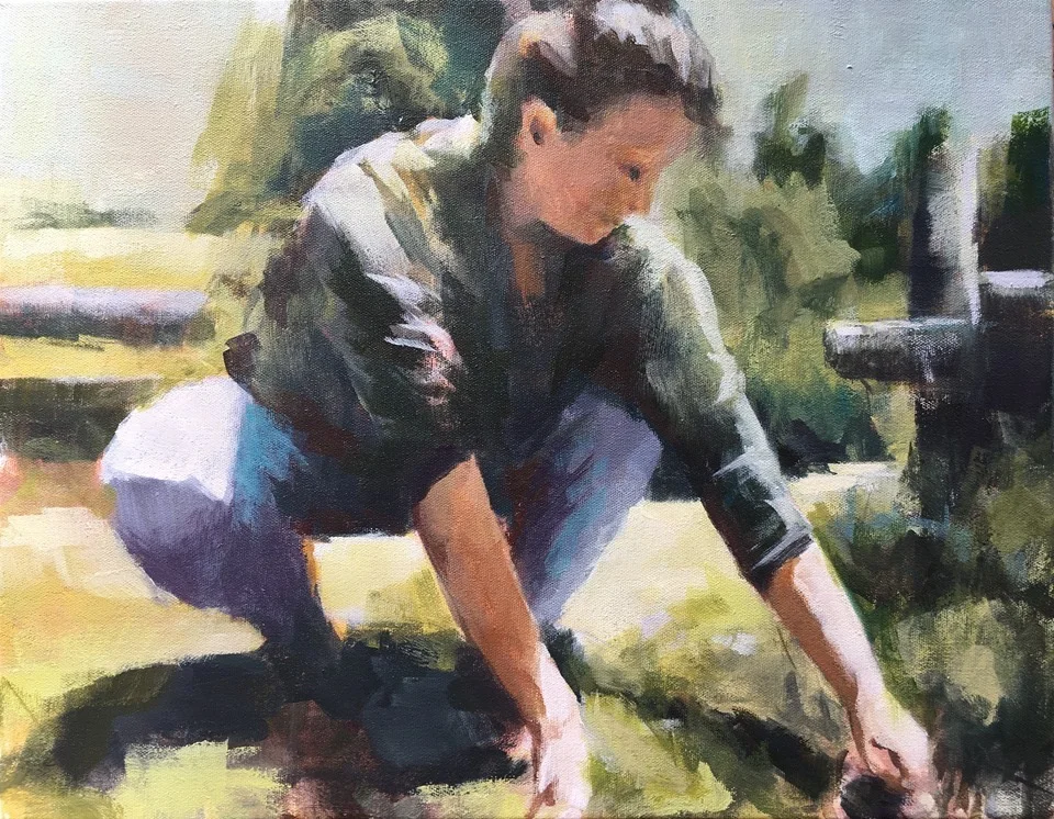Dans mon jardin (16 x 20)