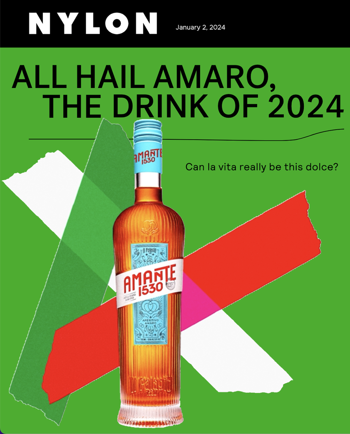 NYLON: All Hail Amaro, The Drink of 2024