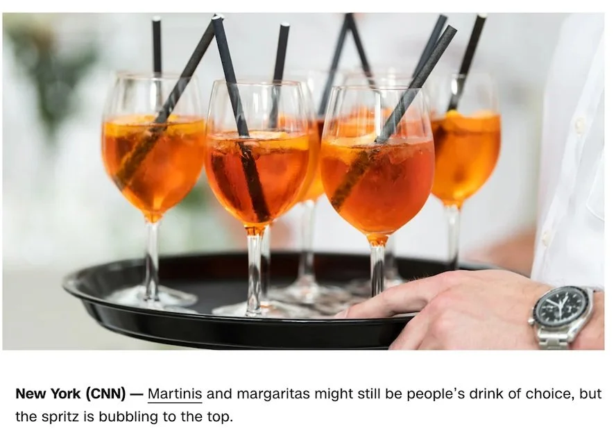 CNN: How the spritz became the 'cocktail of the moment'