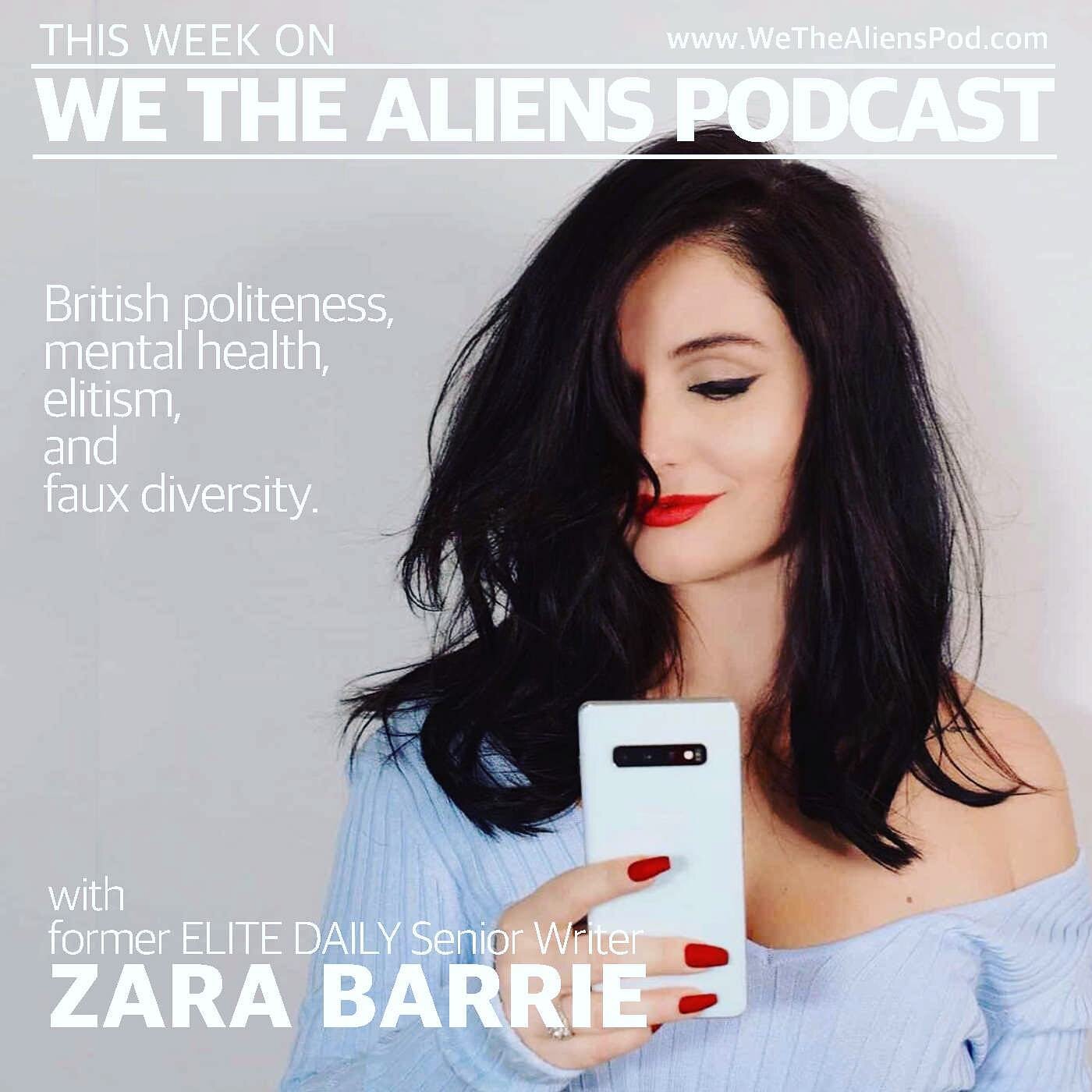 TALKING AMERICAN DREAM WITH A BRITISH GIRL.
.
I'm talking to Zara Barrie @zarabarrie on @wethealienspod this week. 
.
Zara wrote a book that totally shook me up. 
.
 I didn't think the book was for me. I originally got it just because Zara is family 