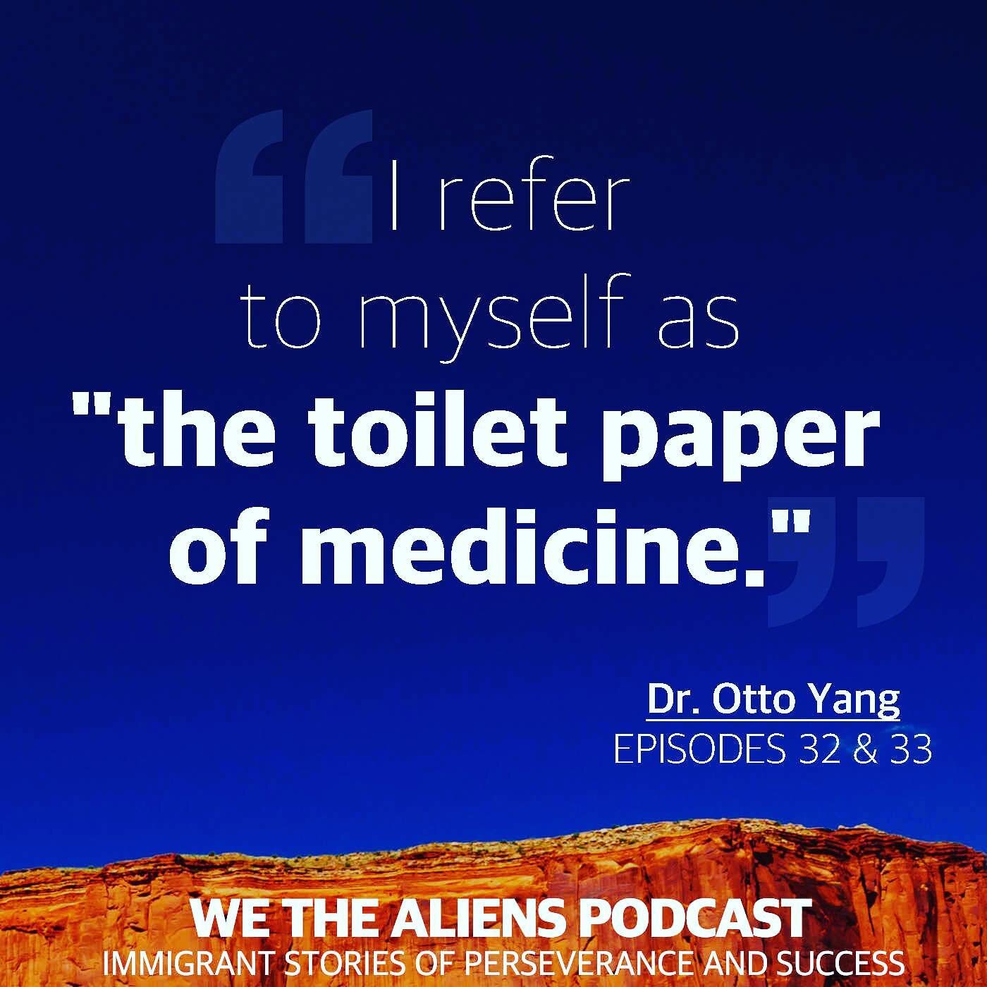 HERE&rsquo;S TO NOT TAKING TYE ESSENTIAL FOR GRANTED.
.
.
.
This week on the podcast - 

Dr. Otto Yang is a first-generation Taiwanese-American and the Associate Chief of the Infectious Disease at UCLA. 
.
Dr. Yang has a background in clinical infect