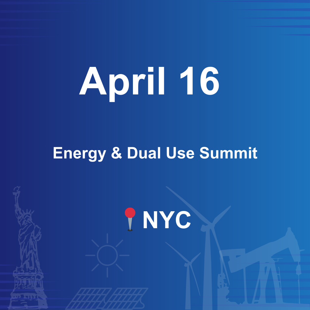 April 16 - NYC Energy & Dual Use Summit