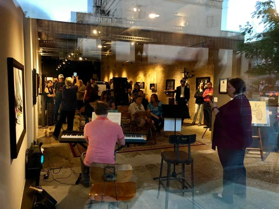 Gary Brown Art Gallery in Aurora, IL - June 7, 2019.