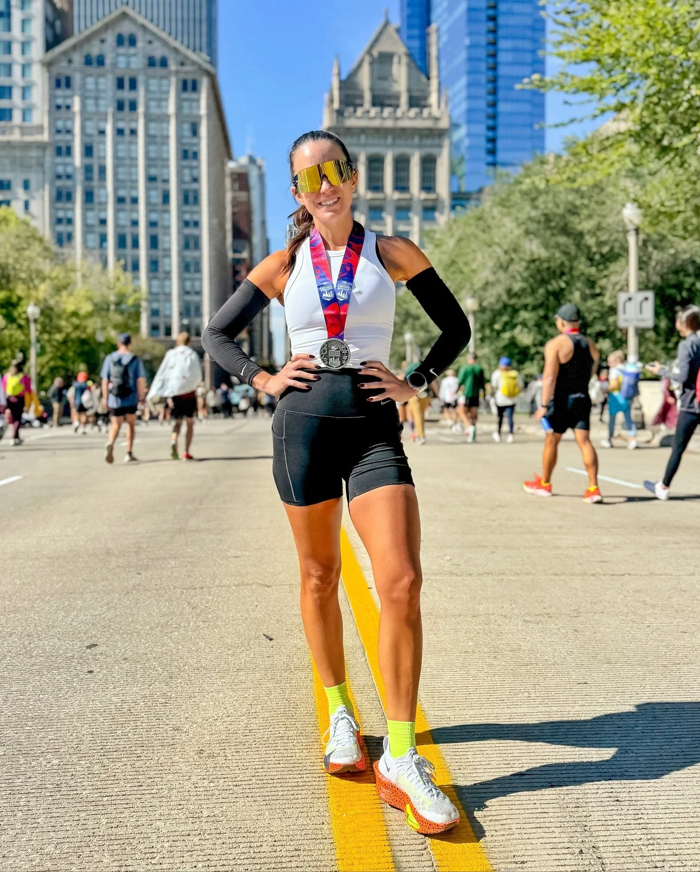 The racing part of my chicago weekend 🤩 I can see why people want to keep coming back for these major marathons every year. The energy is out of this world. This time around I was mostly nervous for that &ldquo;omg there&rsquo;s so much left to go&r