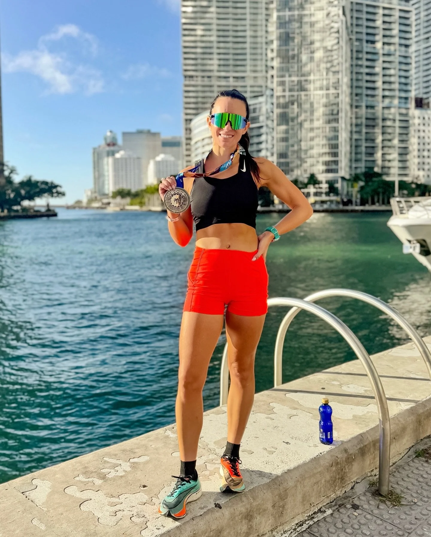happy #medalmonday 🥇 @themiamimarathon you never disappoint! I had so much fun yesterday racing my hometown streets. After a big break from structured training since Chicago marathon, then traveling for a few weeks last month and dealing with a cold