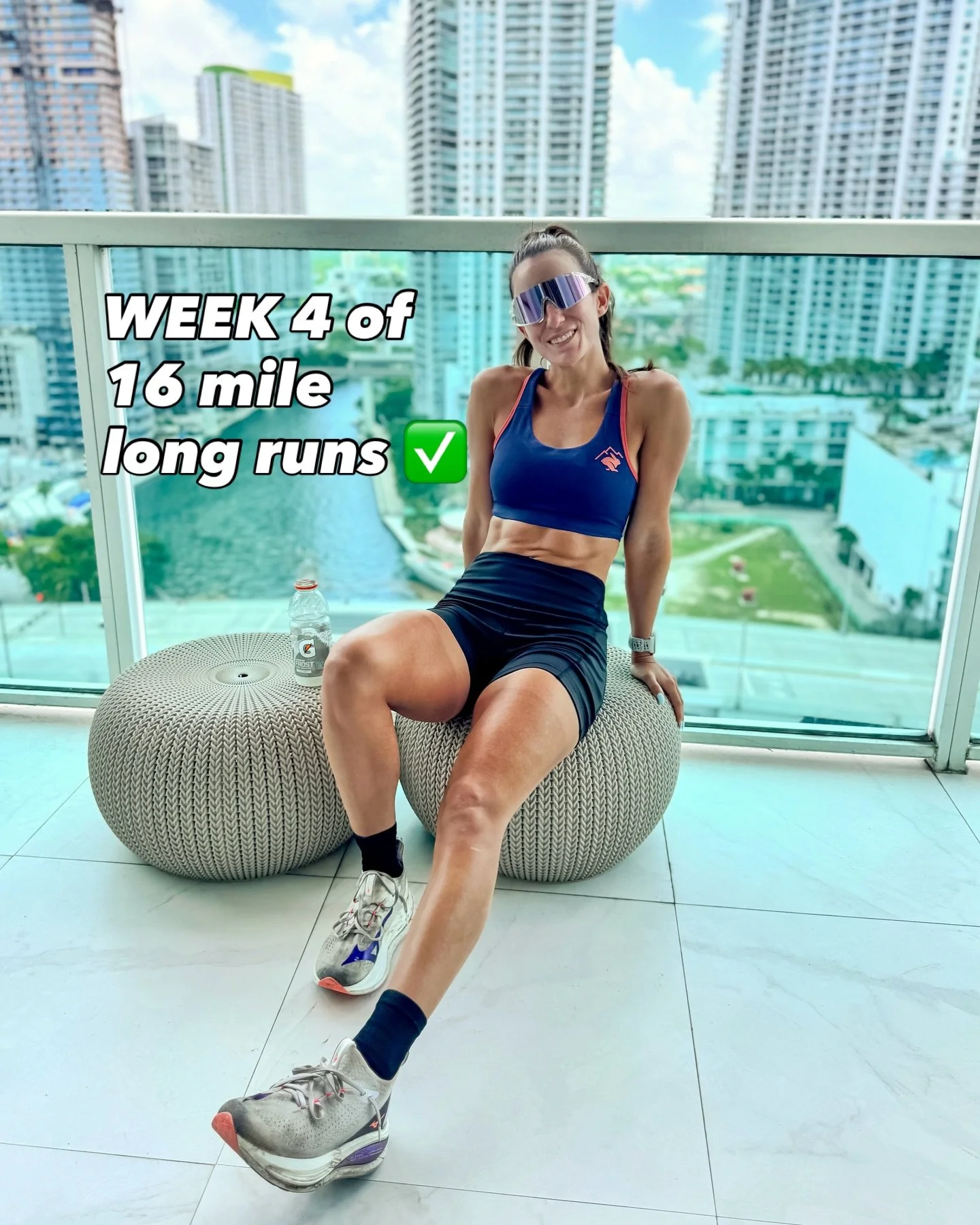 First goal complete ☑️ 60 miles per week with a 16 mile long run for a full month before I start my official marathon training block .. and all without 1) feeling burned out &amp; 2) an injury 🥳 I don&rsquo;t want to jinx it or get my hopes up but I