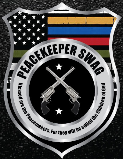 Peace Keeper Swag Proceeds go to support Non Profit Peace Keepers For Life and Restored Heroes