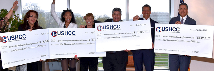 Local Chamber Grant Program The USHCC Foundation has partnered with Wells Fargo to provide $100,000 dollars in funds each year directly to chambers across the country for programs that strengthen and foster the growth of small business communities. READ MORE
