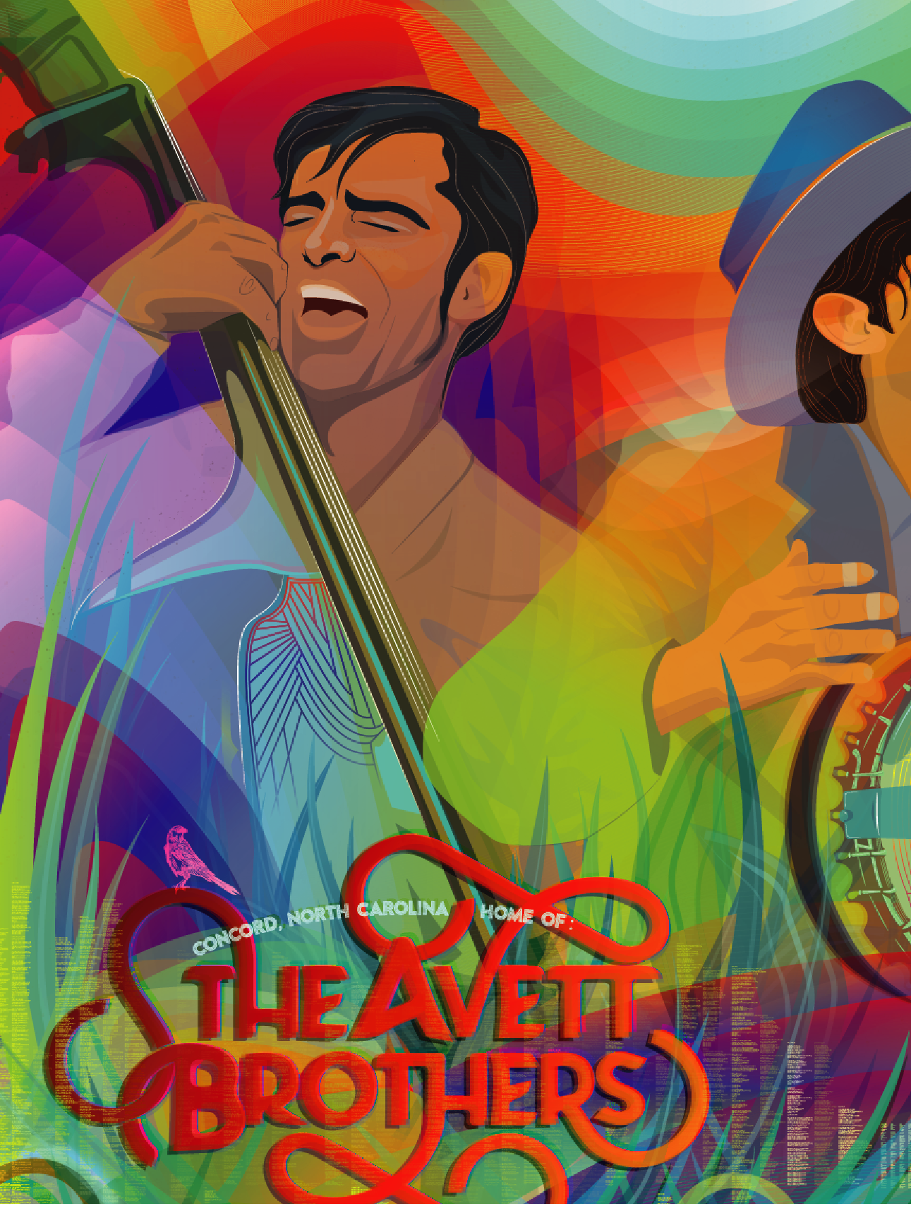 The Avett Brothers' Tribute Mural 