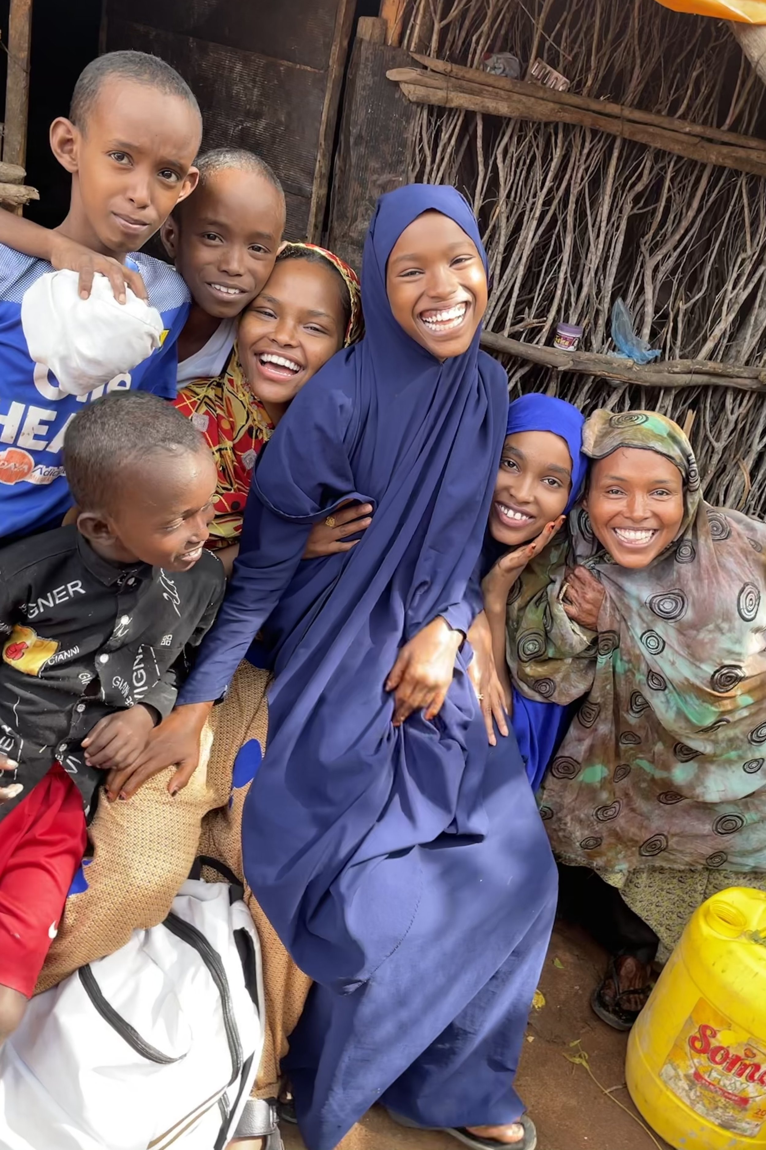 Safiya Khalid’s sister Halima Mohamed and her kids Hagadera, Kenya, 2021