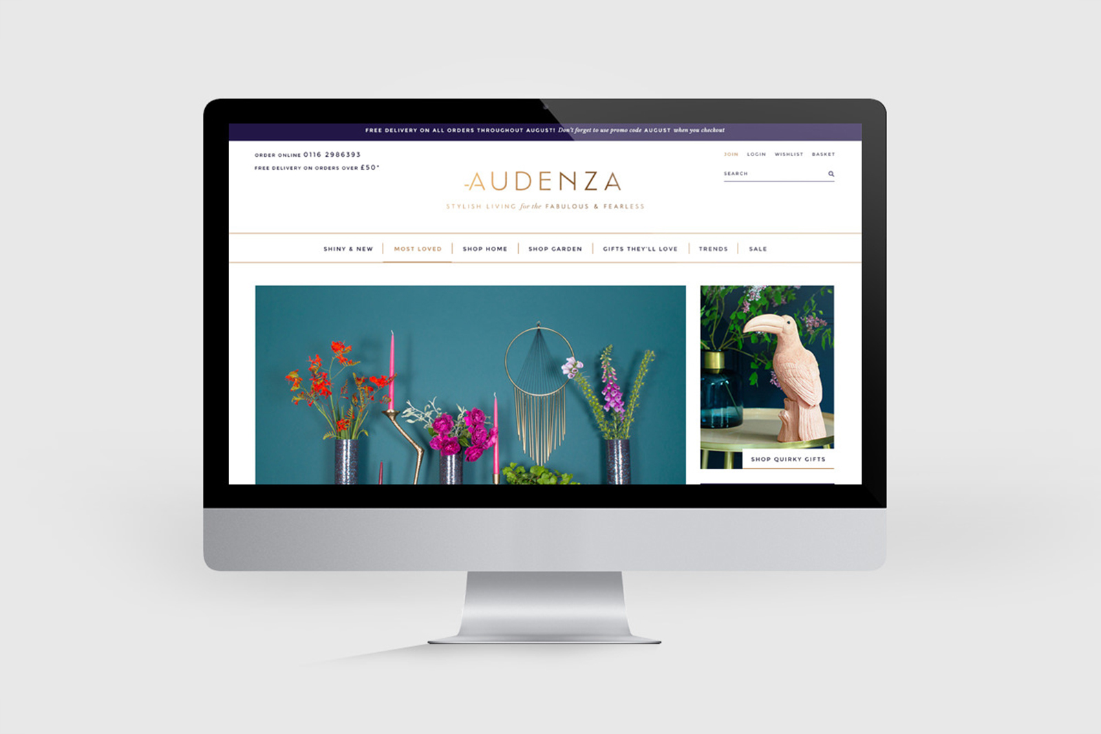 Audenza: Bold Online Homeware