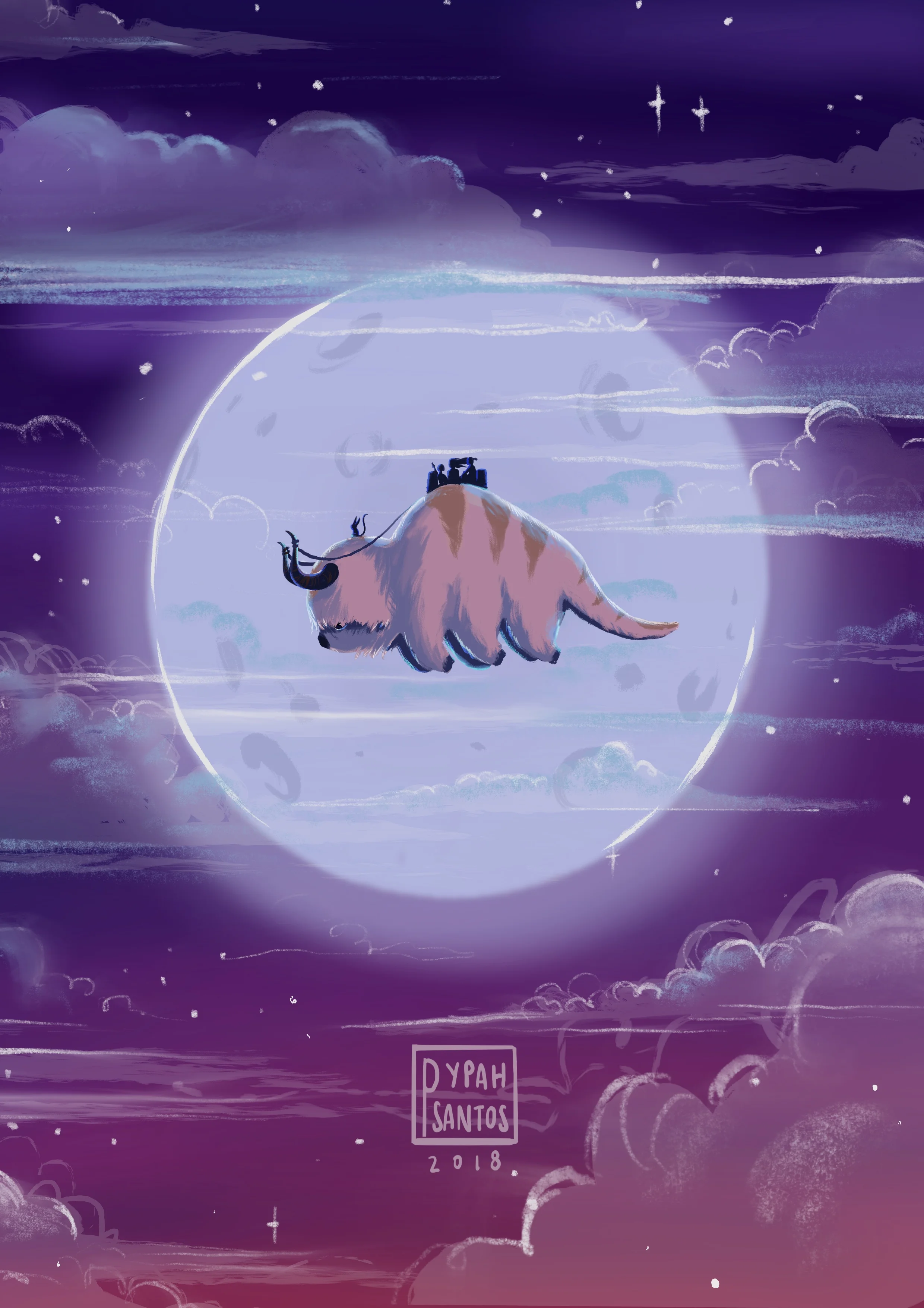 Avatar The Last Airbender Appa Print Pypah S Art
