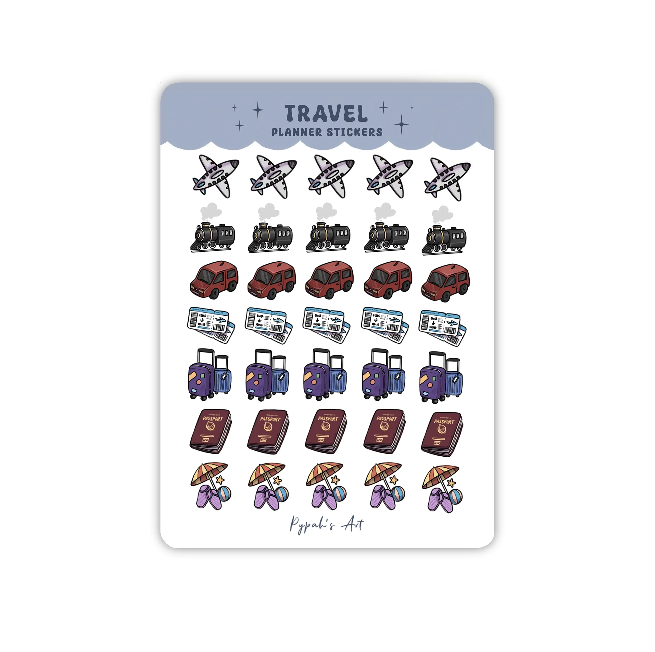 Travel Planner Sticker Sheet thumbnail